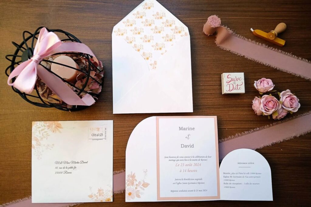Le faire-part du mariage de rennes
